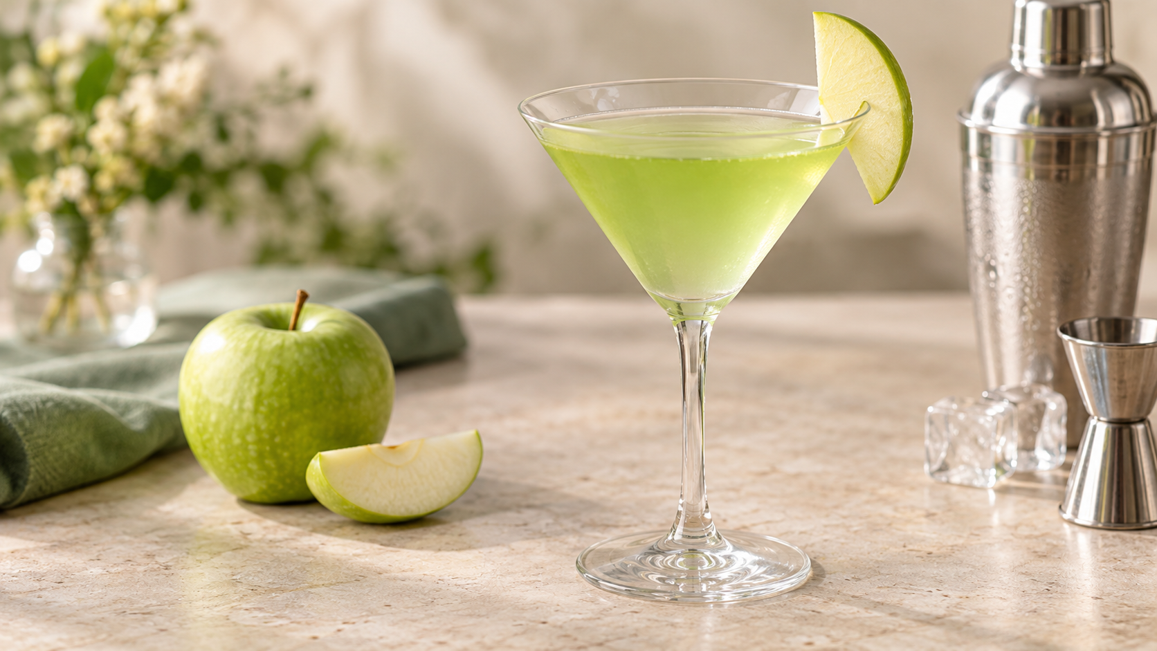 Cách pha chế Appletini Cocktail