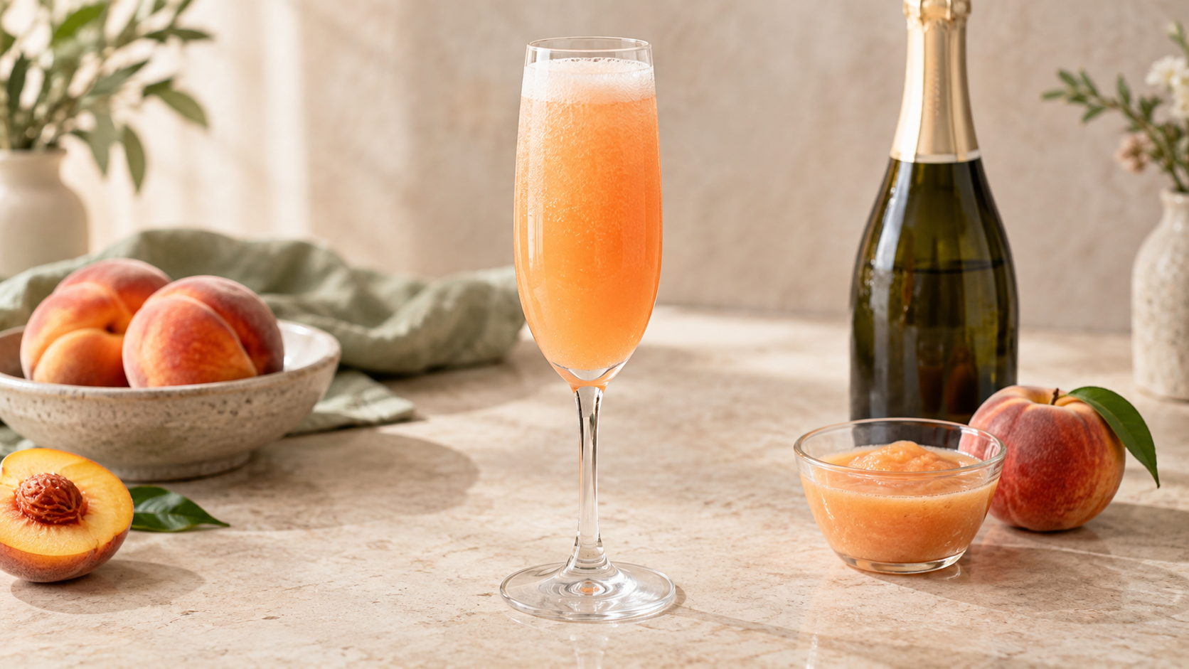 Cách pha chế Bellini Cocktail