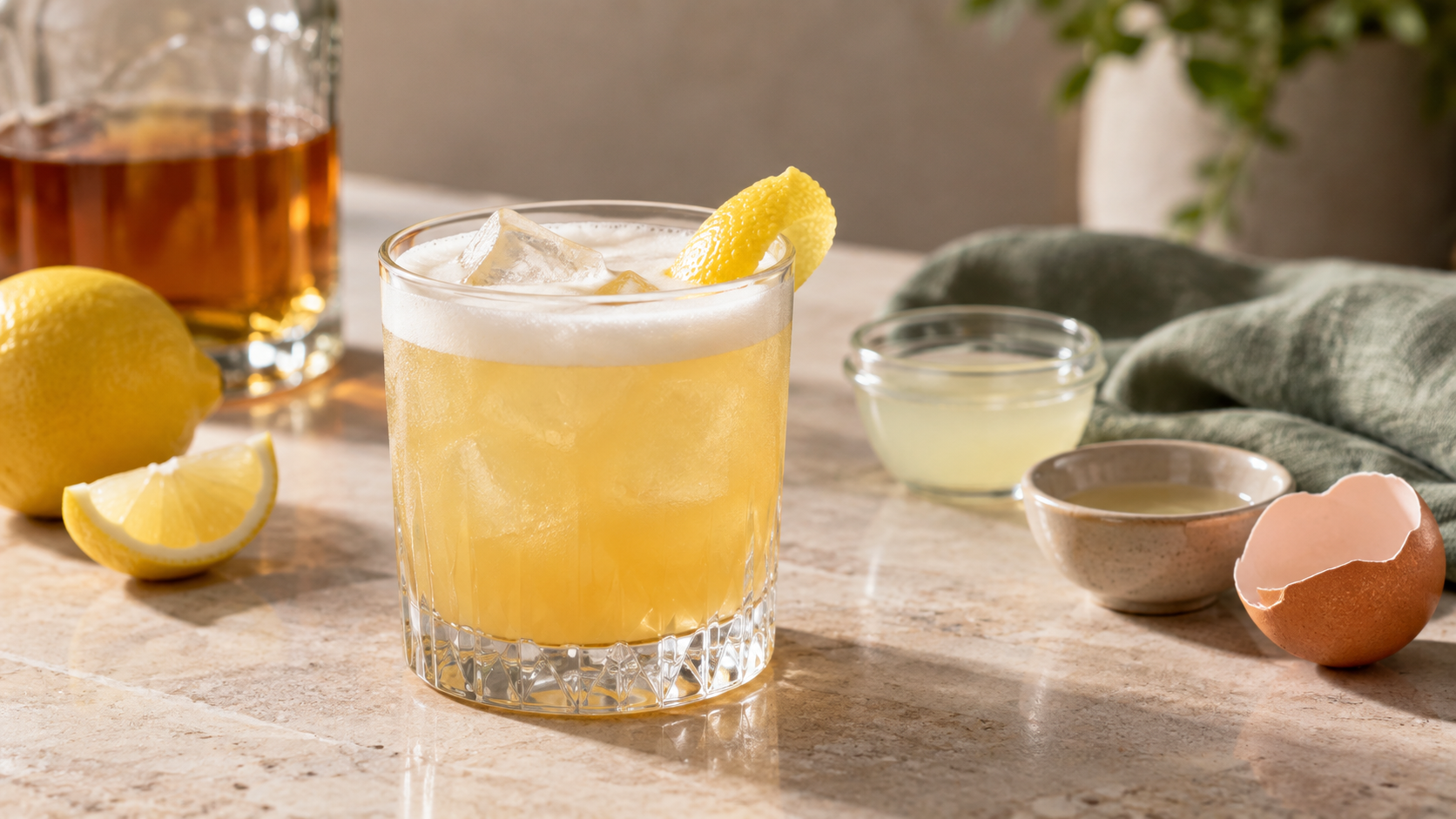 Cách pha chế Boston Sour Cocktail