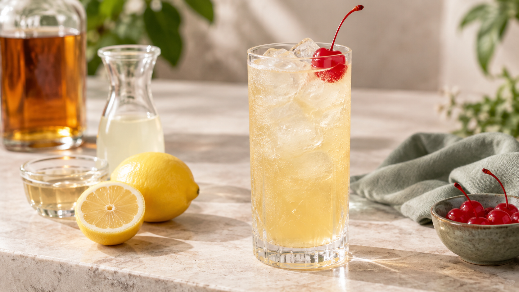 Cách pha chế John Collins Cocktail
