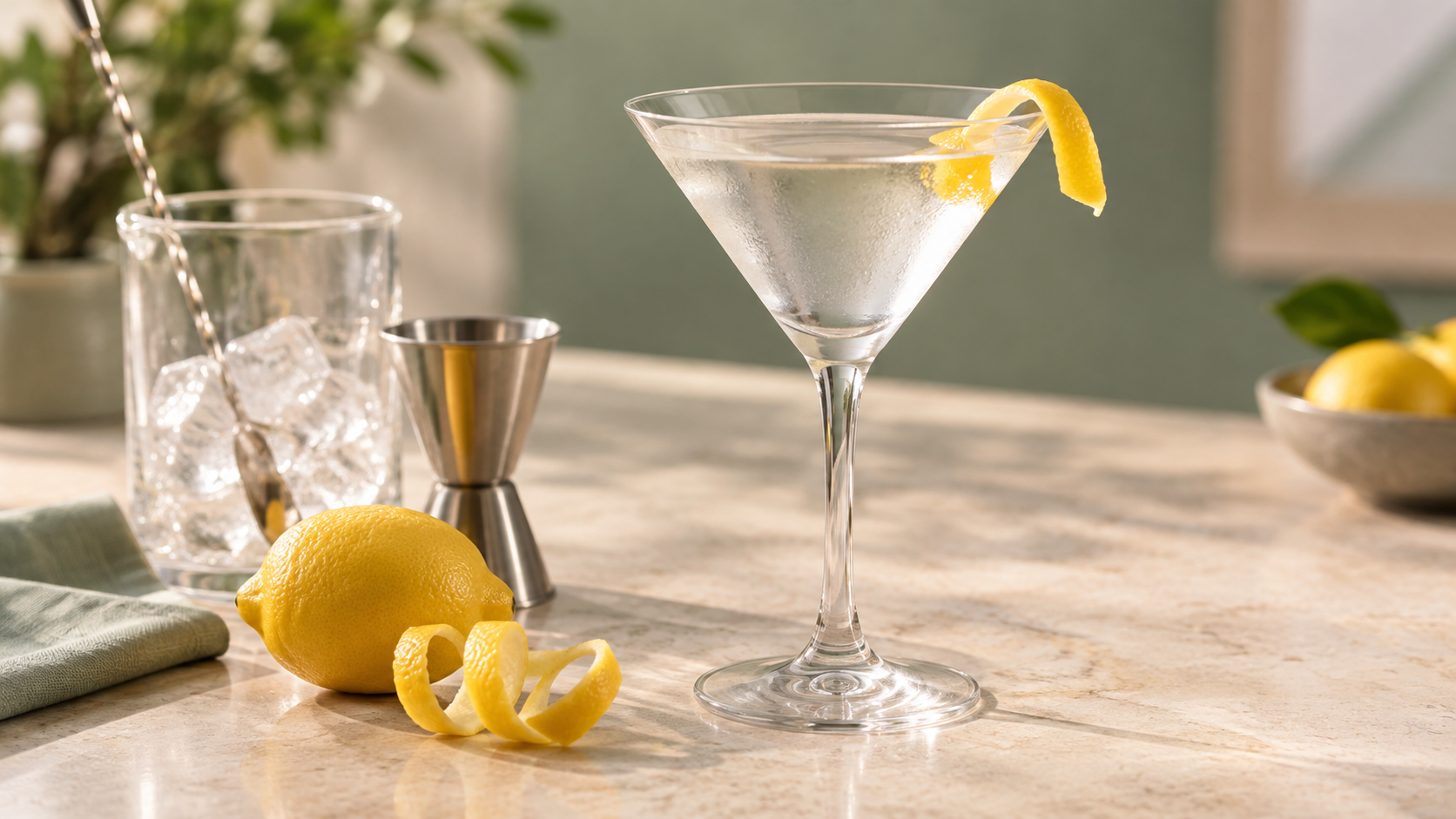Cách pha chế Martini cocktail