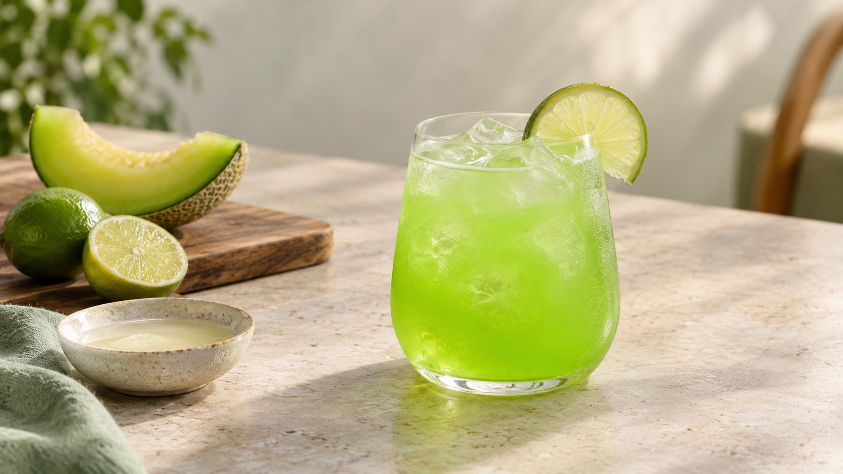 Cách pha chế Midori Sour cocktail