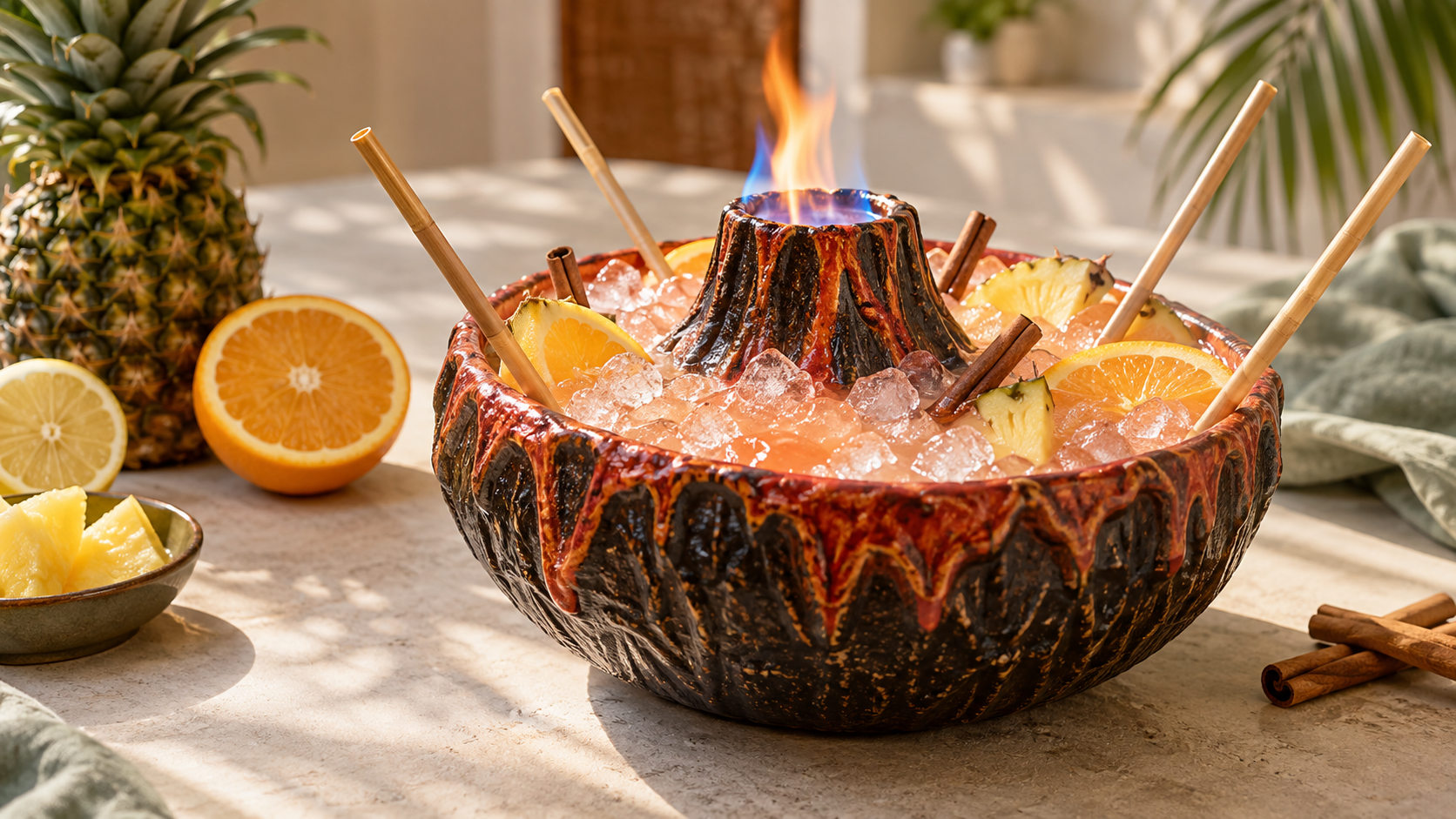 Cách pha chế Volcano cocktail