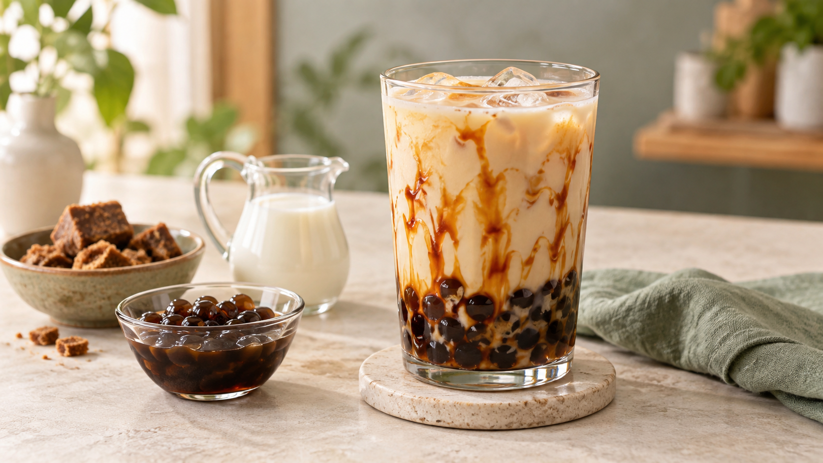 Cách làm trân châu đường đen với nồi ủ trân châu