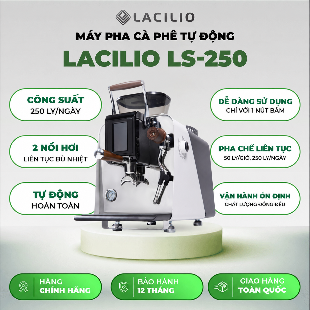Máy Pha Cà Phê Lacilio Simple LS-250