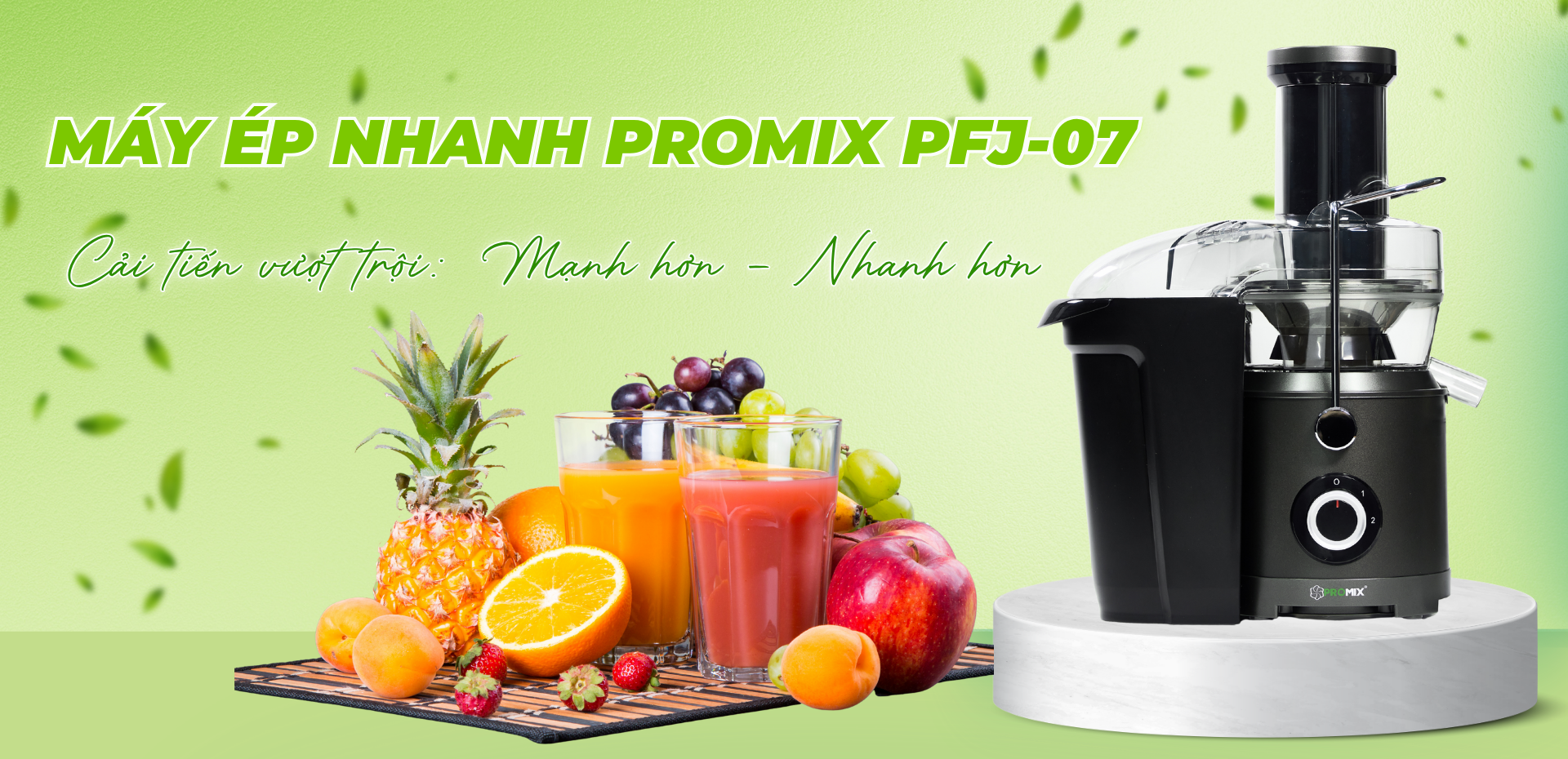 Máy ép nhanh Promix PFJ-07: Từ thành công của thế hệ trước đến chuẩn mực mới của máy ép nhanh