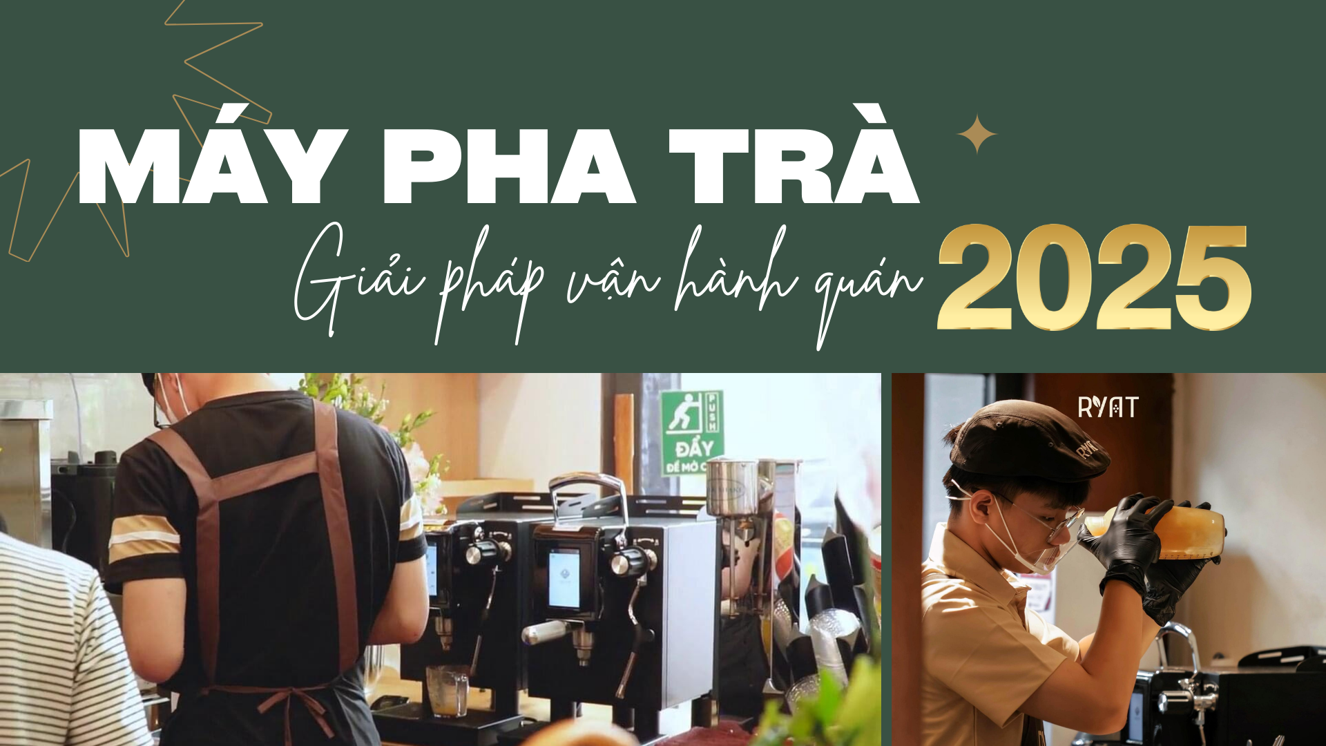 Máy pha trà – Giải pháp vận hành quán năm 2025