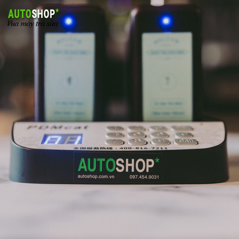 Bộ thẻ rung gọi khách tại Autoshop.