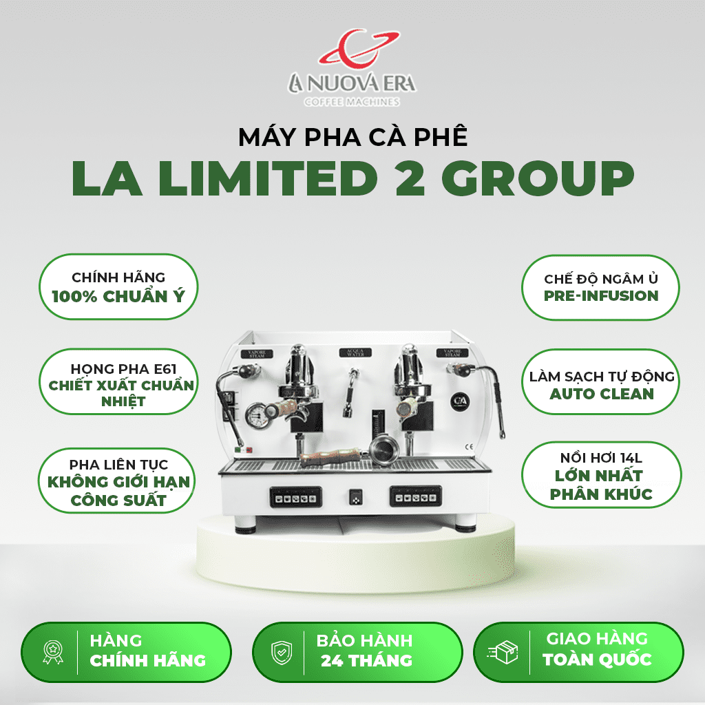 Máy Pha Cà Phê La Nuova Era Altea Limited Wood All White 2 Group