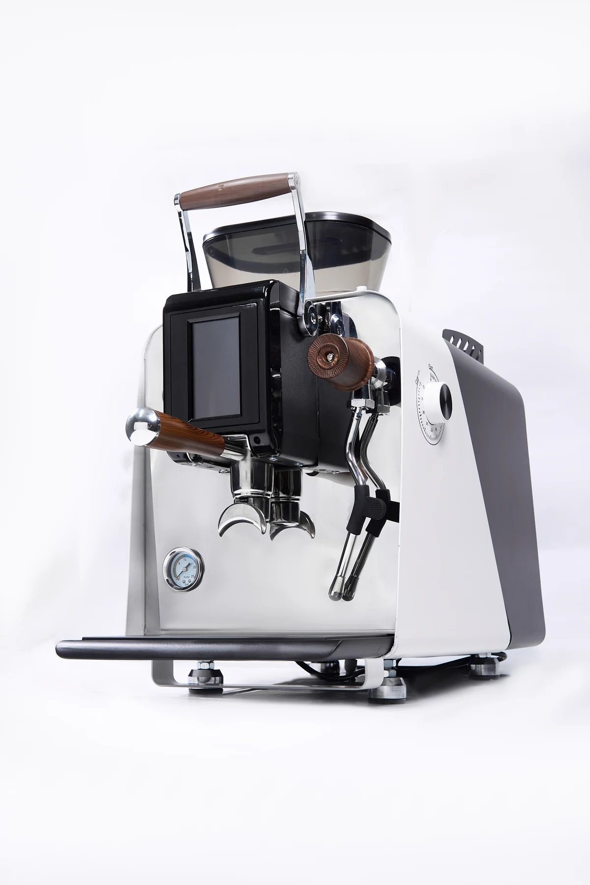 Máy pha cà phê Lacilio LS-250 trên nền sáng