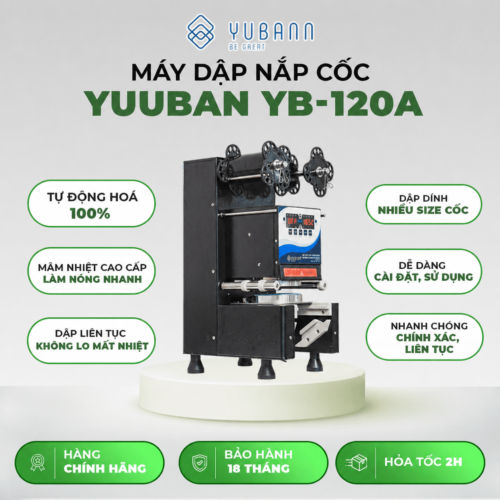 Máy dập nắp cốc tự động Yubann YB-120A